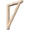 Ekena Millwork Traditional Slat Smooth Bracket w/ Offset Brace, Douglas Fir, 5 1/2"W x 36"D x 48"H BKT0604X36X48TRA06SDF - alternate 1